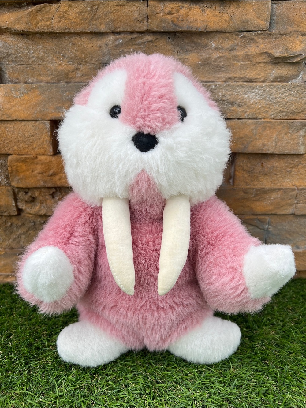 VINTAGE 1986 Gund Mooky Pink Walrus plush stuffed animal toy 80s kids